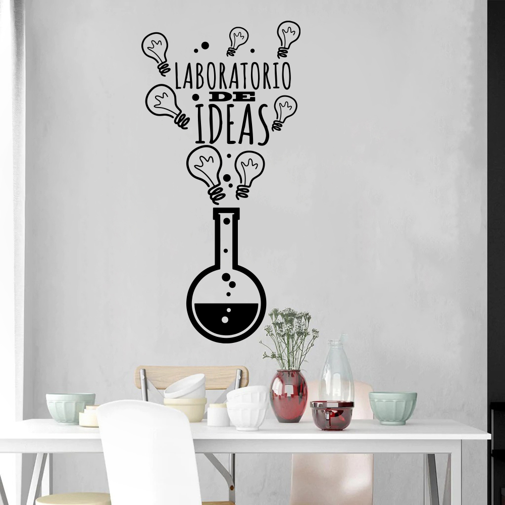 Bedroom Lighting Decor Ideas - スペインの実験室,部屋,寝室,家の装飾のための電球のウォールステッカー
