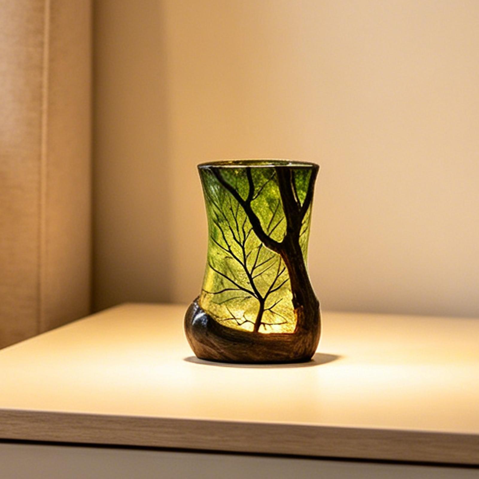 Decor Lighting Lamps - ベッドサイドテーブルランプ フォレストナイトライト 装飾的な雰囲気照明 ホームオフィス 寝室 書斎