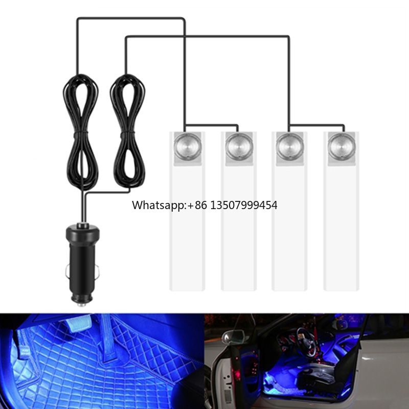 Decor Lighting Lamps - 車の雰囲気ライト 12 V インテリア装飾ランプ自動車周囲照明スタイル A