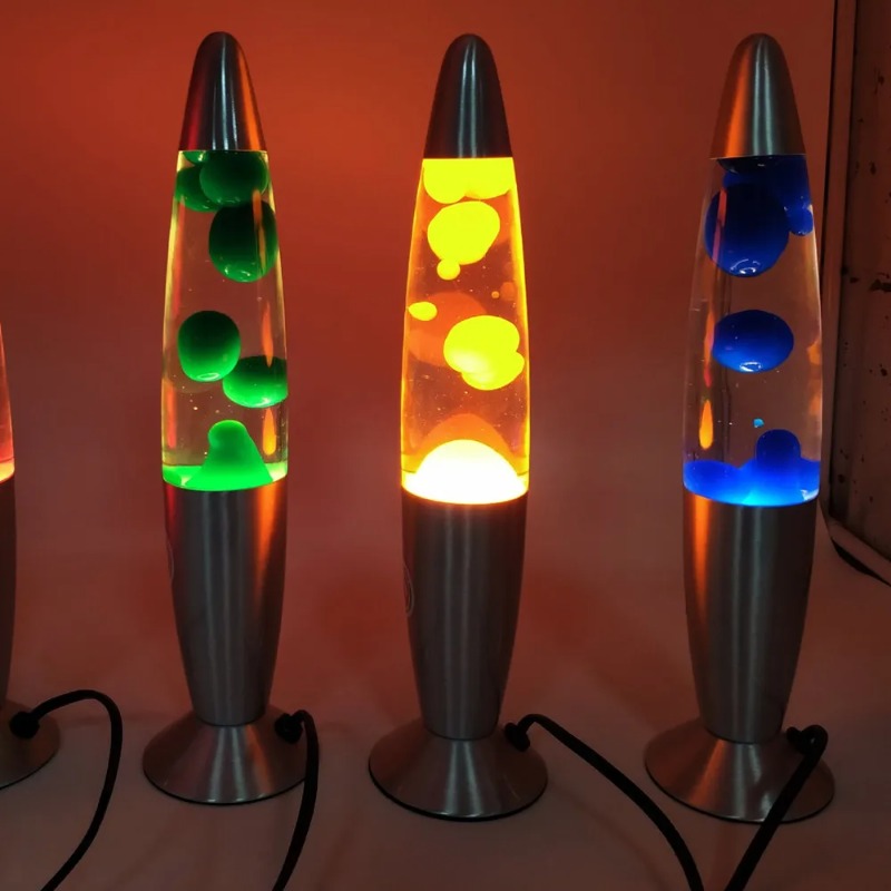Lava Lamp Desktop - 33 センチメートルマルチカラー火山溶岩ランプクリエイティブ LED クラゲナイトライト家庭用リビングルーム寝室 EU プラグ装飾テーブルランプ