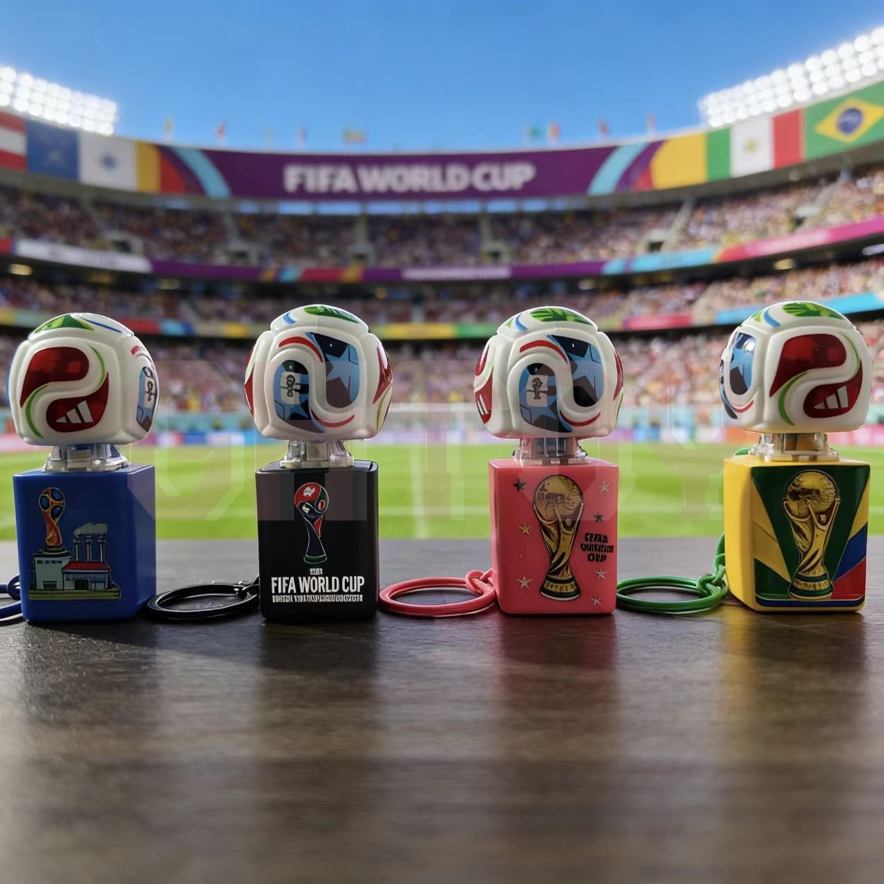 Pendant Light Shade - 2026 FIFA ライトアップサウンドキーホルダー サッカー トロフィー 記念品