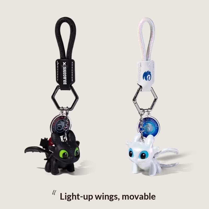 Pendant Light Shade - 本物のドラゴンテイミングマスター歯のないナイトシャホワイトライトシャキーホルダー車のバックパックペンダント目が輝く明るいフェスティバルギフト