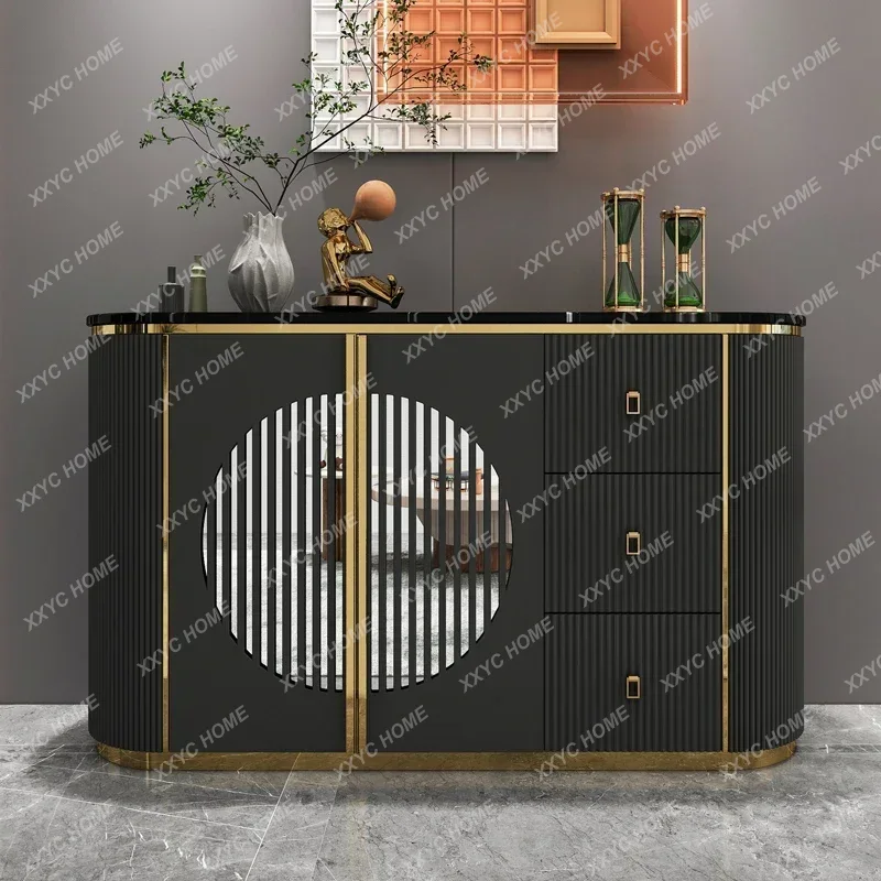 Decor Lighting Discount - XX大幅割引高級感のあるドアキャビネット ロックストーン製ダイニングサイドロッカー リビングルーム玄関仕切り装飾サイドキャビネット