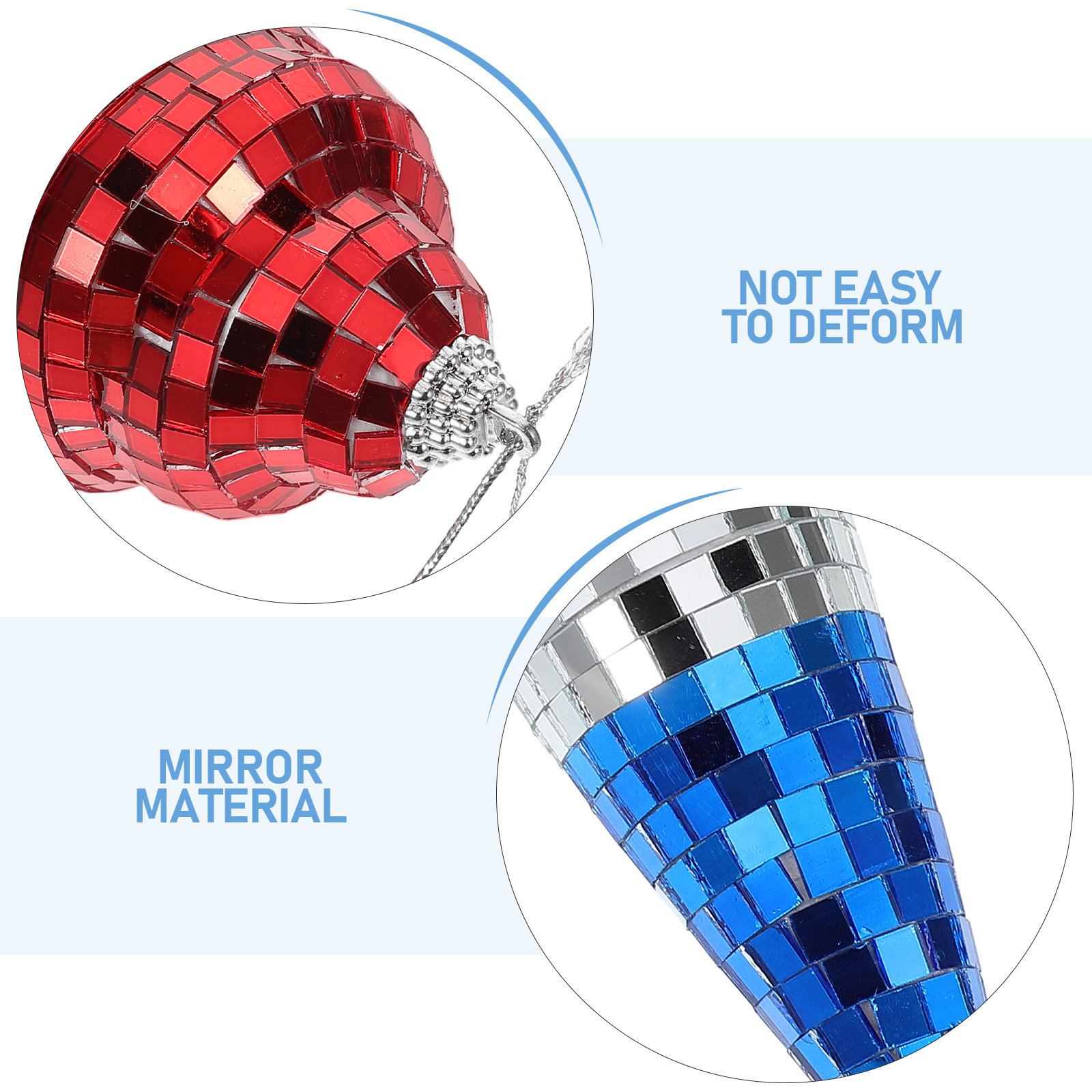 アイスクリームディスコボール吊り下げ装飾ミニミラーボールパー - Disco Ball Mirror のレビューと価格
