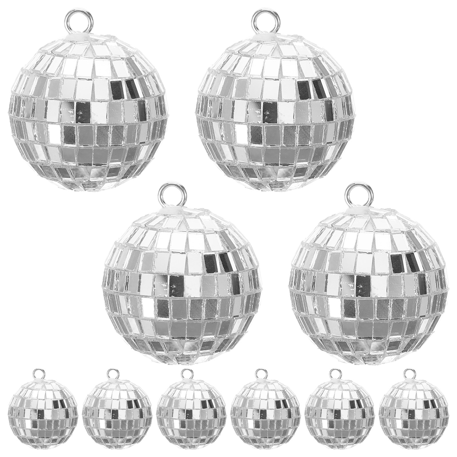 10 個ディスコボール吊り下げ装飾ミラープラスチック亜鉛合金 - Disco Ball Mirror のレビューと価格