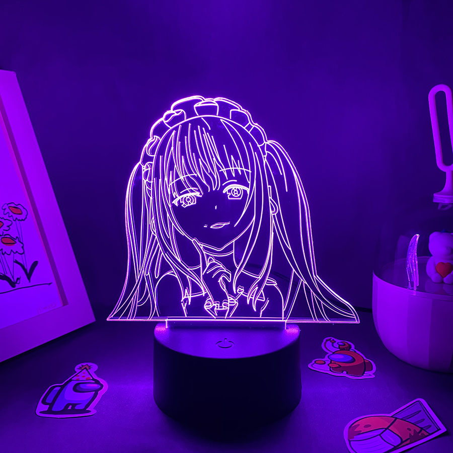 3DネオンLEDナイトライト,アニメ,おたま,おたま,テーブ - Lava Lamp Desktop のレビューと価格