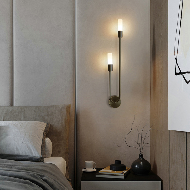 レトロ背景リビングルーム通路寝室ランプベッドサイド北欧クリエ - Decor Lighting Lamps のレビューと価格