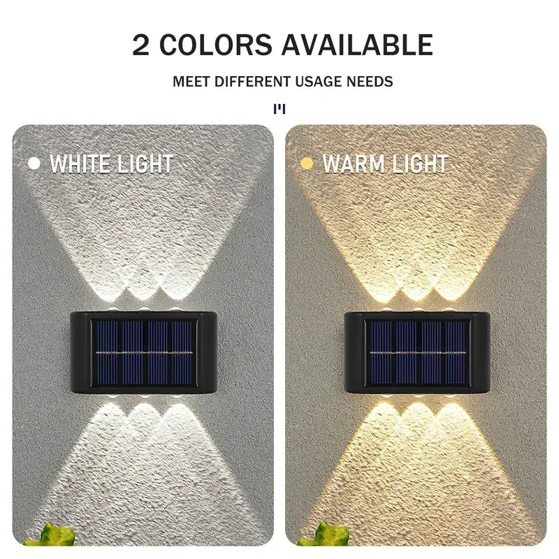 LEDソーラーライト 屋外防水 ソーラーウォールランプ 上下 - Decor Lighting Lamps のレビューと価格