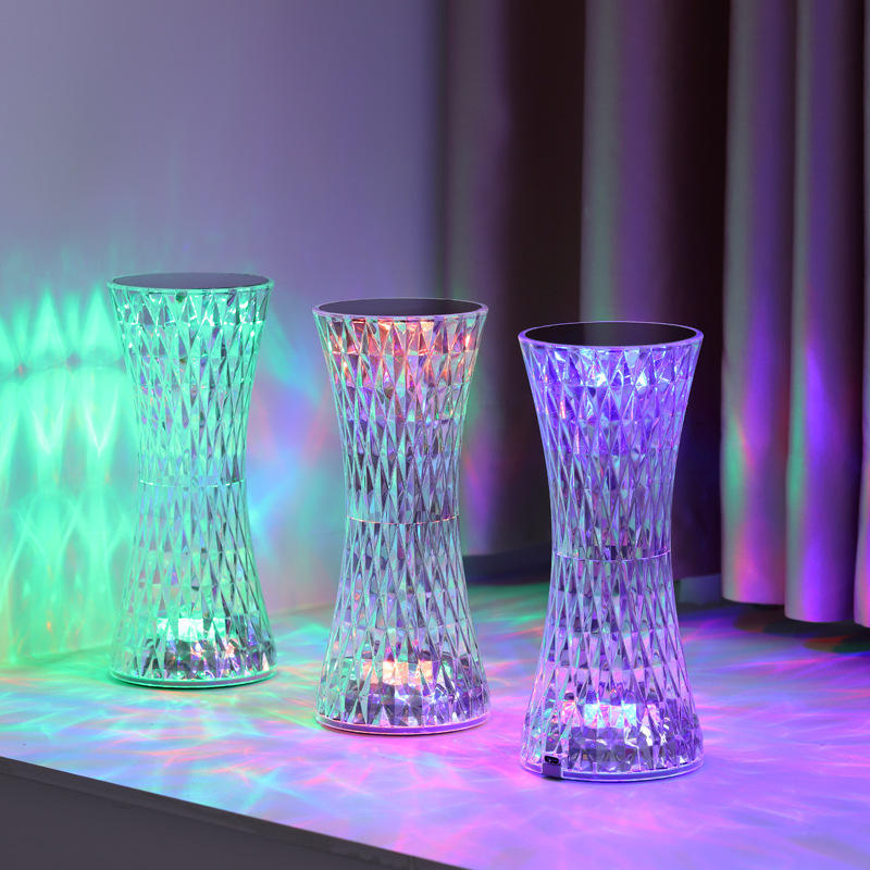 クリスタルベッドサイドテーブルランプクリスマスアクリル装飾ナ - Decor Lighting Lamps のレビューと価格