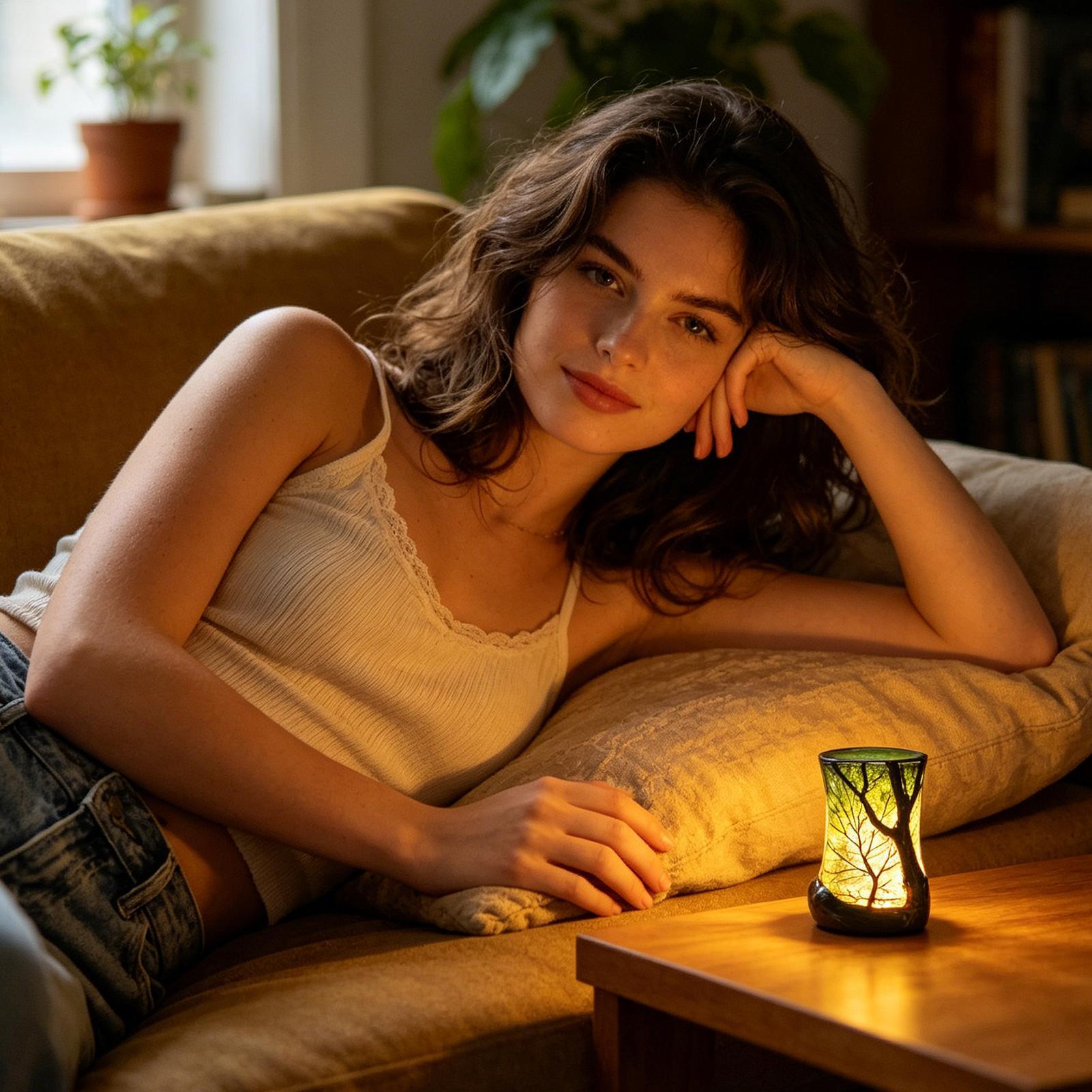 ベッドサイドテーブルランプ フォレストナイトライト 装飾的な - Decor Lighting Lamps のレビューと価格