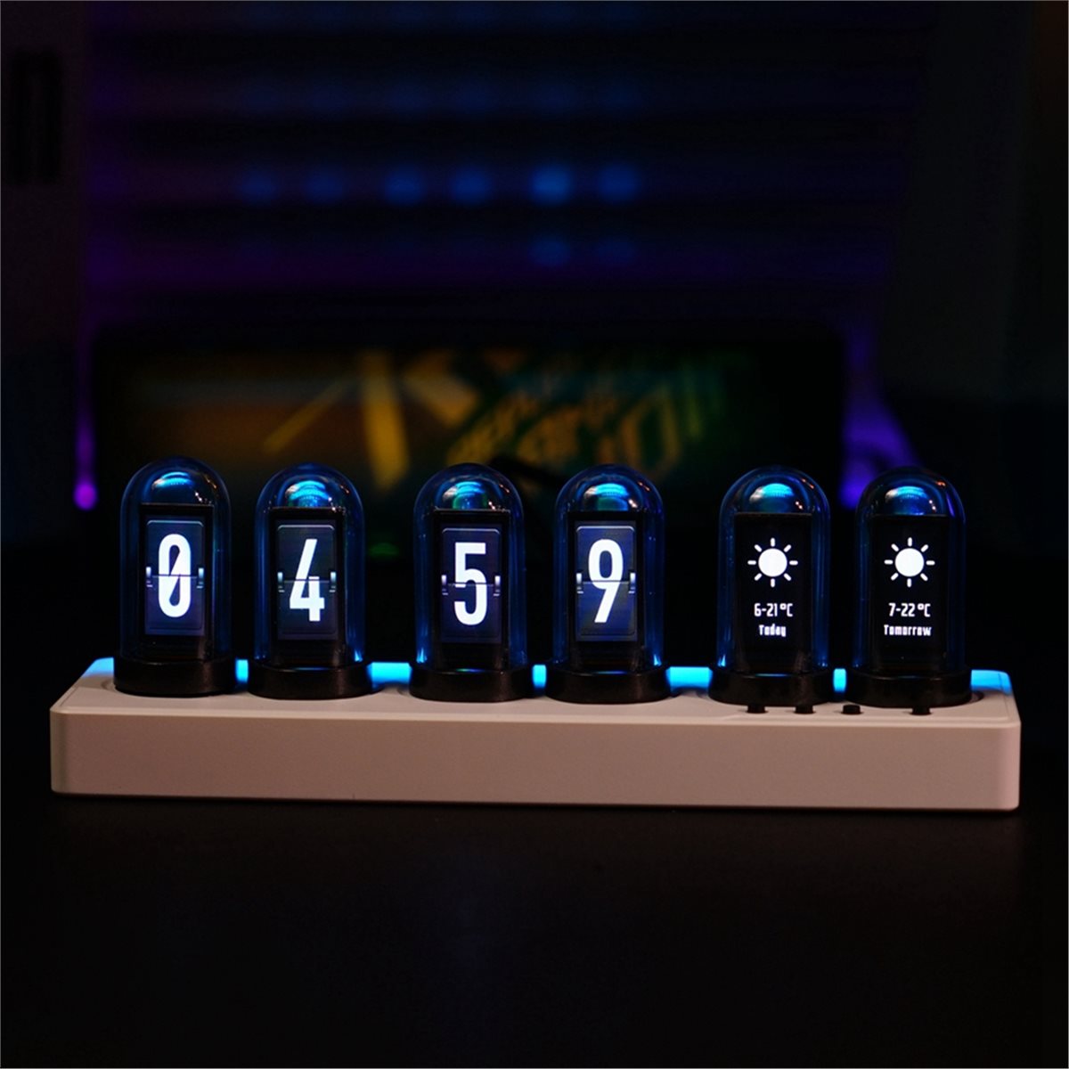 A73T WiFi制御IPS時計 カラフルなRGBライト付き - Bedroom Lighting Decor Ideas のレビューと価格