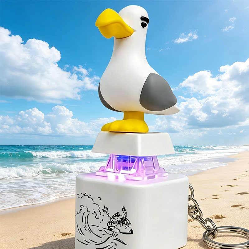 カモメ鳥フィジェットトイ充電式ライトアップサウンドプレスボタ - Pendant Light Shade のレビューと価格