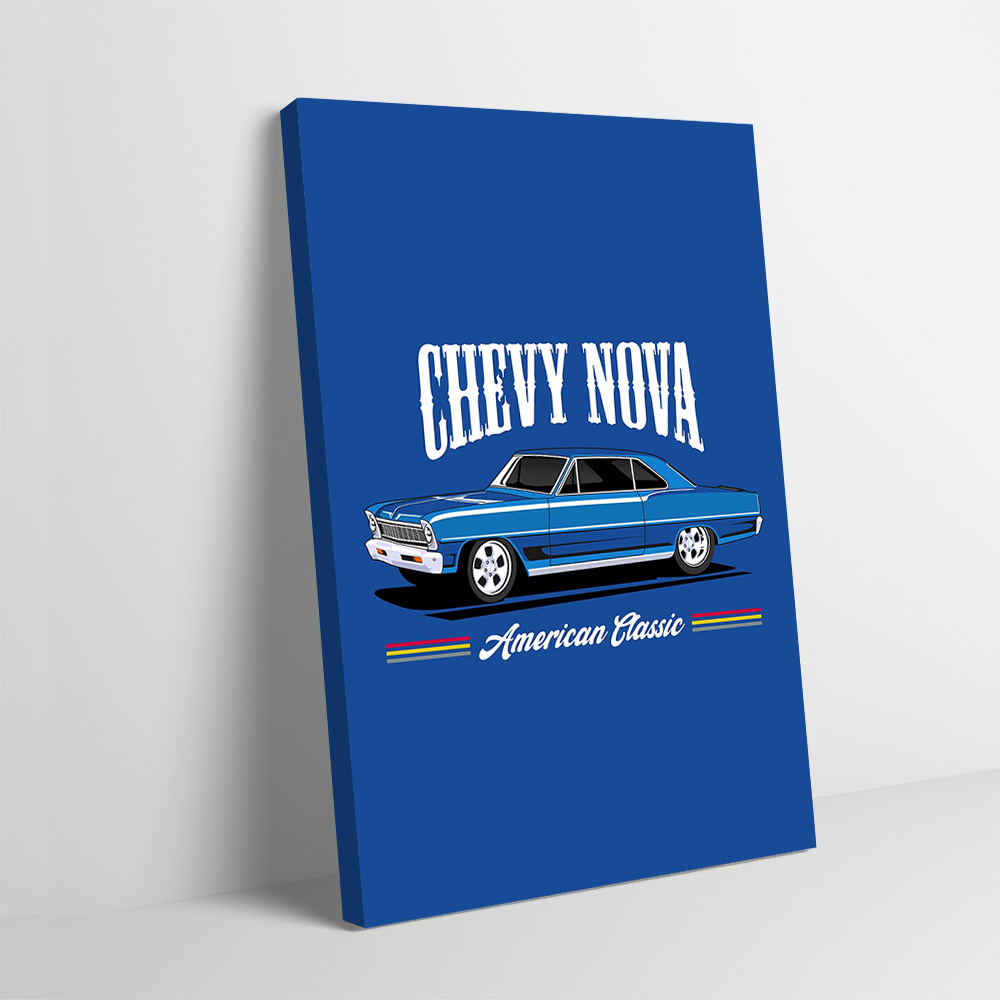 シボレーノヴァクラシックカーズプリントポスターカスタムE写真 - Nova Decor & Lighting Julestjerne のレビューと価格
