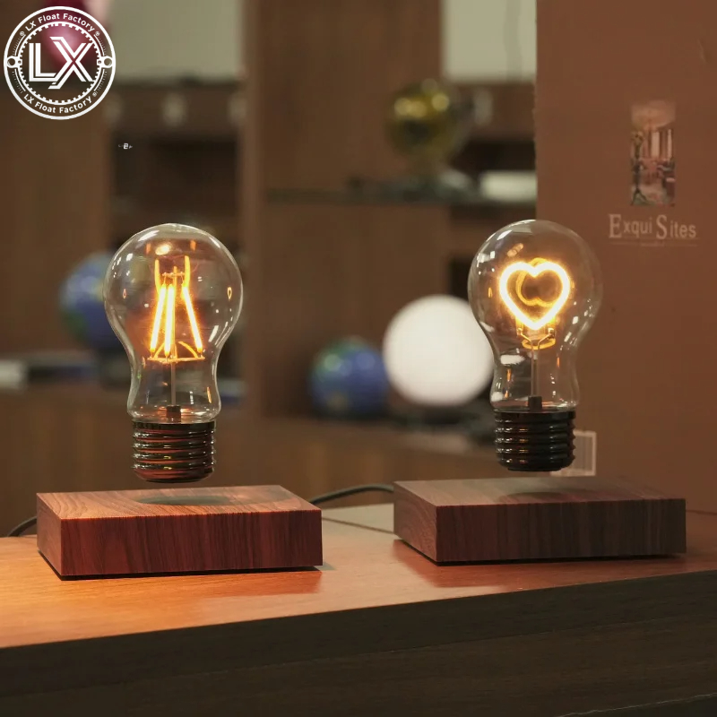 磁気浮上式ワイヤレスLED電球デスクランプ、ユニークなギフト - Unique Lighting Decor のレビューと価格