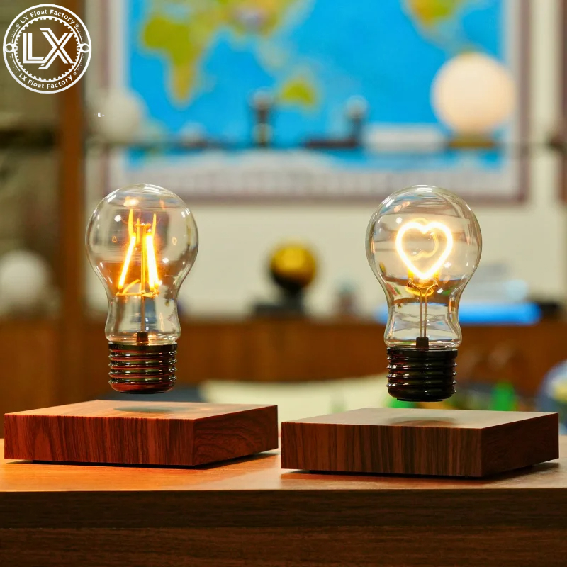 磁気浮上式ワイヤレスLED電球デスクランプ、ユニークなギフト - Unique Lighting Decor のレビューと価格