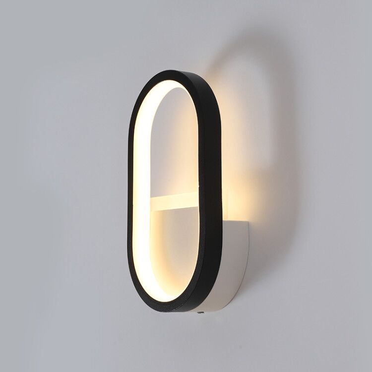 モダンな北欧LEDウォールランプ、ミニマリストブラック幾何学 - Decor Lighting Lamps のレビューと価格