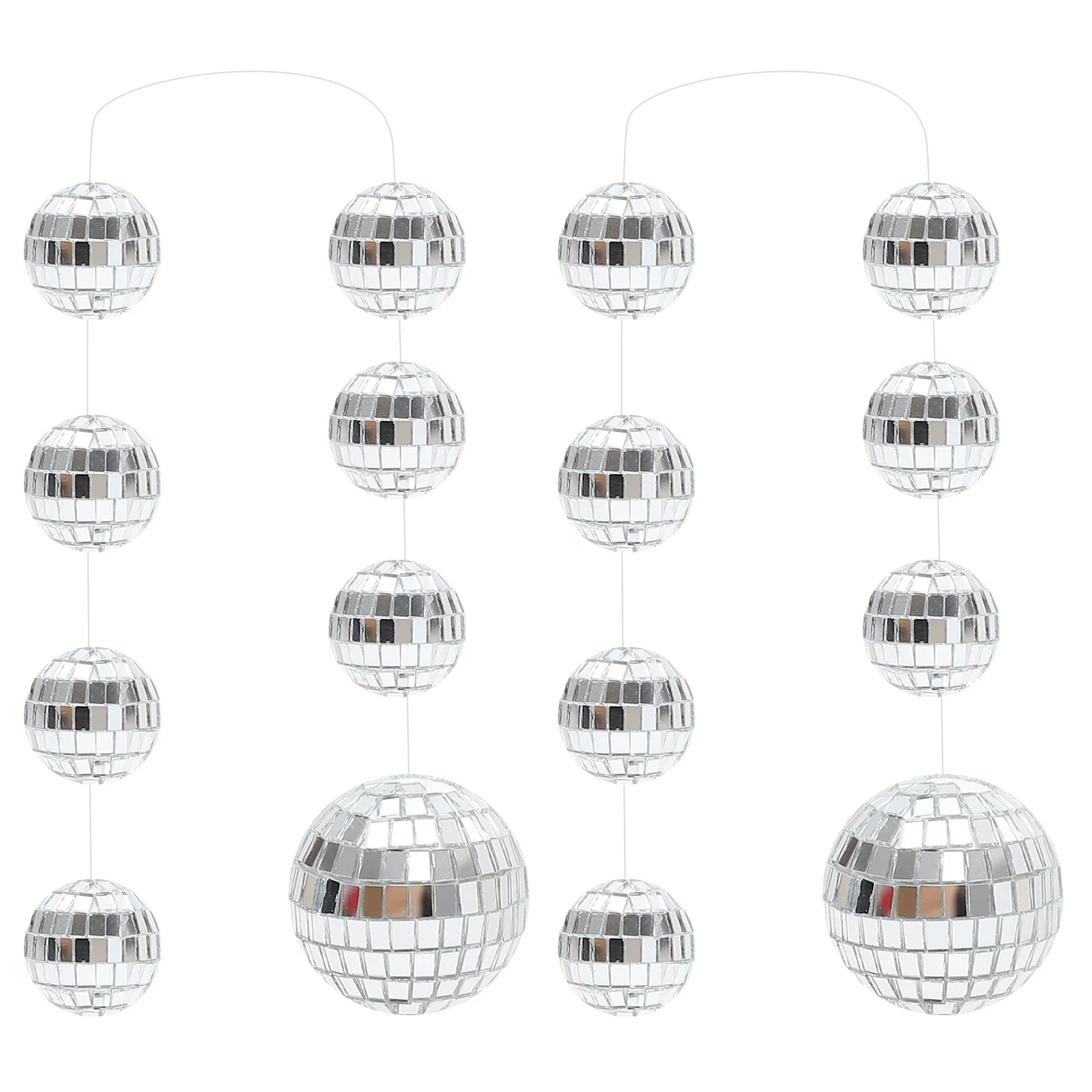 ディスコミラー反射ボール吊り下げ紐新年ディスコテーマパーティ - Disco Ball Mirror のレビューと価格