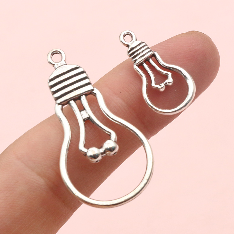 20 個電球チャームペンダント 2 サイズ合金金属 DIY  - Pendant Light Shade のレビューと価格