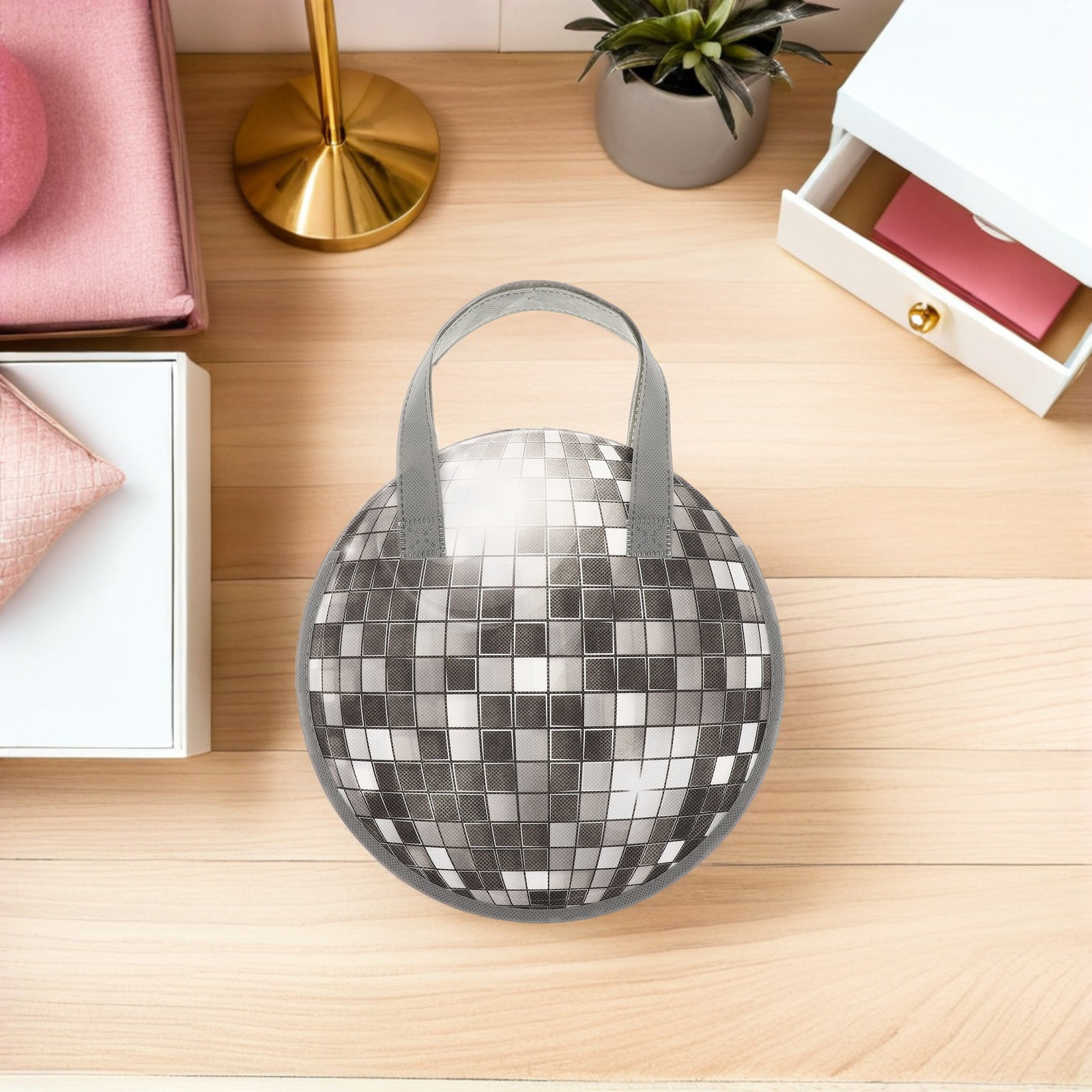 12個入りディスコパーティー用ギフトバッグ、不織布ミラーボー - Disco Ball Mirror のレビューと価格