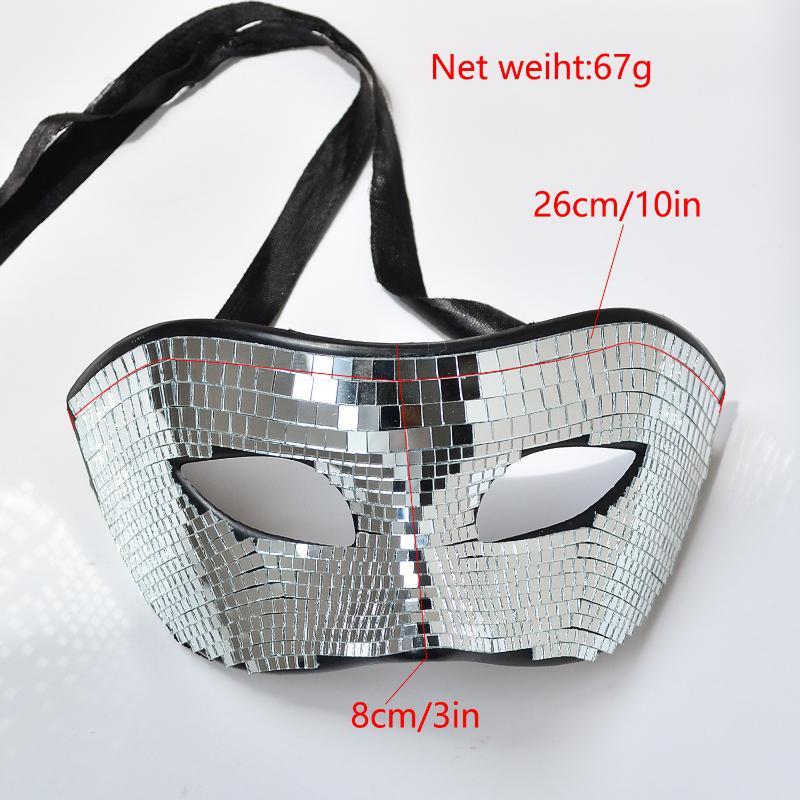 ディスコブライトボールグリッターフェイスマスクミラーアイカバ - Disco Ball Mirror のレビューと価格