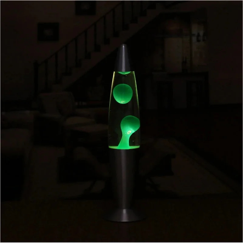 溶岩ランプ メタルベース EUプラグ 火山型液体ムードライト - Lava Lamp Desktop のレビューと価格