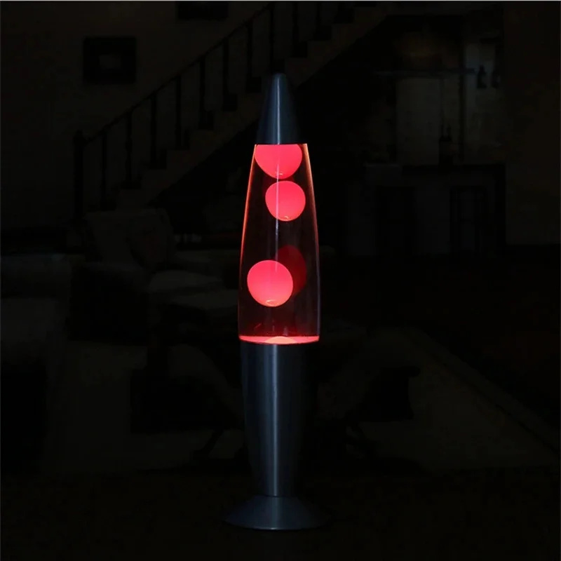 溶岩ランプ メタルベース EUプラグ 火山型液体ムードライト - Lava Lamp Desktop のレビューと価格