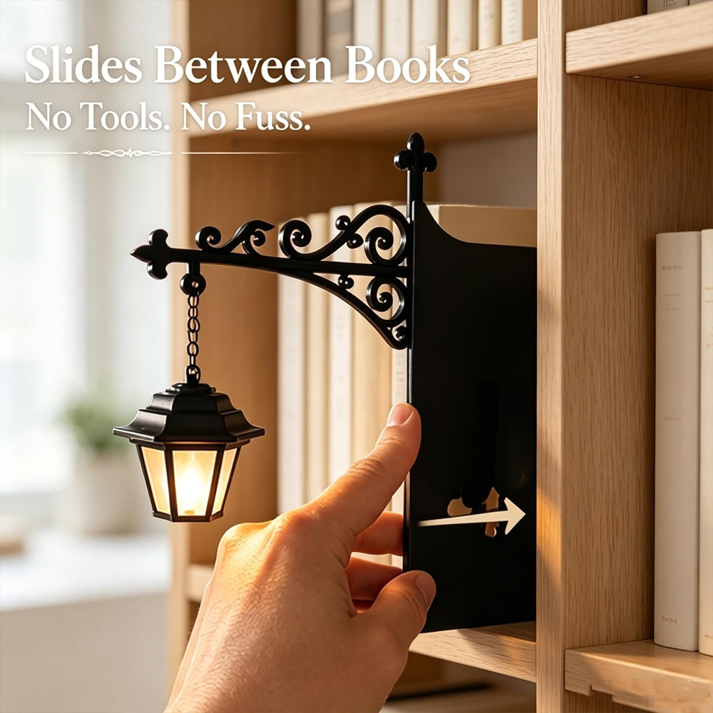 ライブラリーランタン装飾本棚照明レトロライブラリーランタン本 - Decor Lighting Lamps のレビューと価格