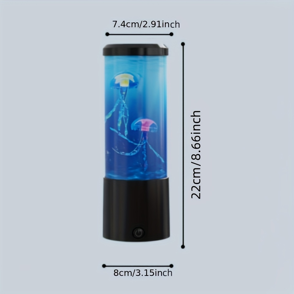 クラゲ溶岩ランプ水槽オーシャンナイトライト7色LEDクラゲム - Lava Lamp Desktop のレビューと価格