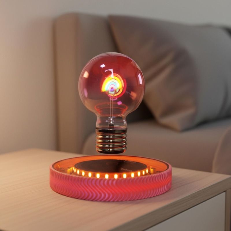 空中浮遊ワイヤレスLED電球デスクランプ、男の子と女の子のた - Unique Lighting Decor のレビューと価格