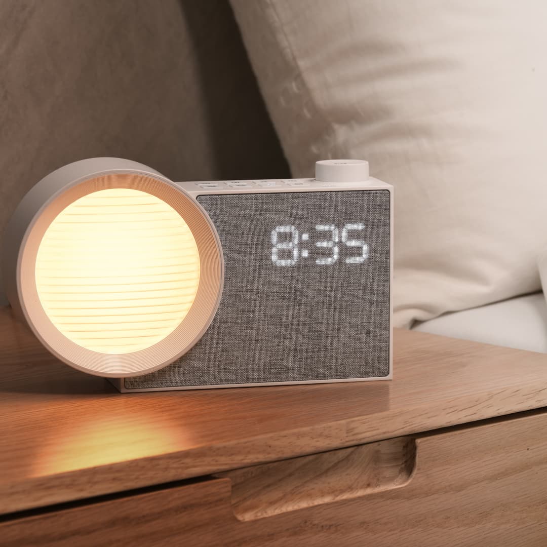 WILIT LEDナイトライト目覚まし時計、ホワイトノイズ＆ - Decor Lighting Lamps のレビューと価格