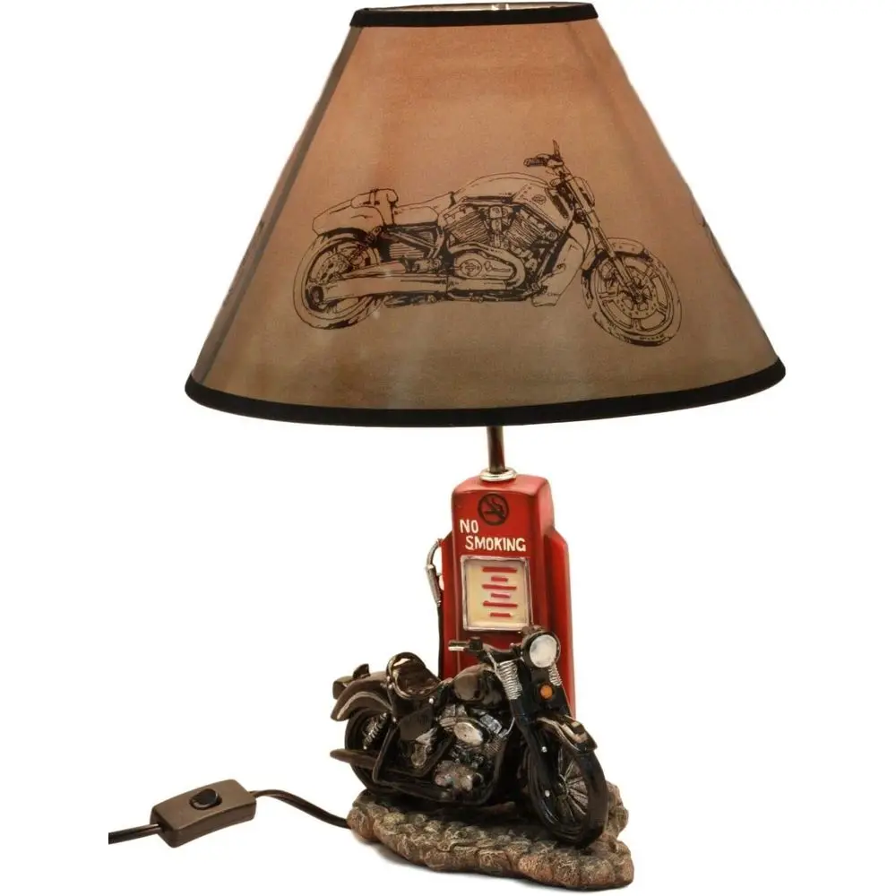ヴィンテージレトロブラックオートバイガスポンプデスクランプ（ - Decor Lighting Lamps のレビューと価格