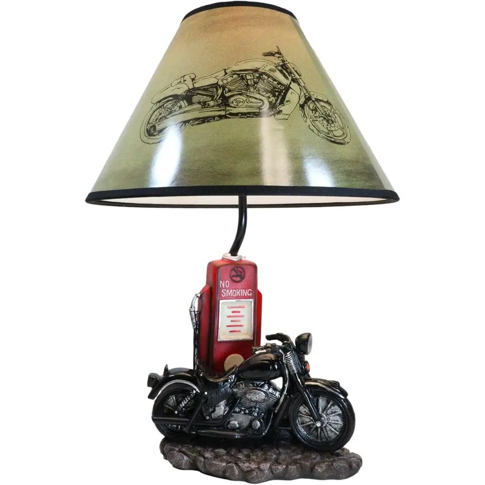 ヴィンテージレトロブラックオートバイガスポンプデスクランプ（ - Decor Lighting Lamps のレビューと価格