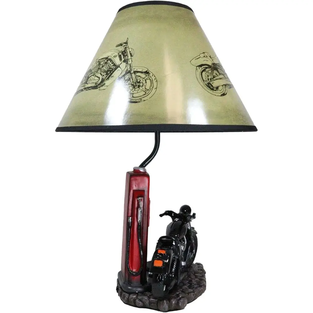 ヴィンテージレトロブラックオートバイガスポンプデスクランプ（ - Decor Lighting Lamps のレビューと価格