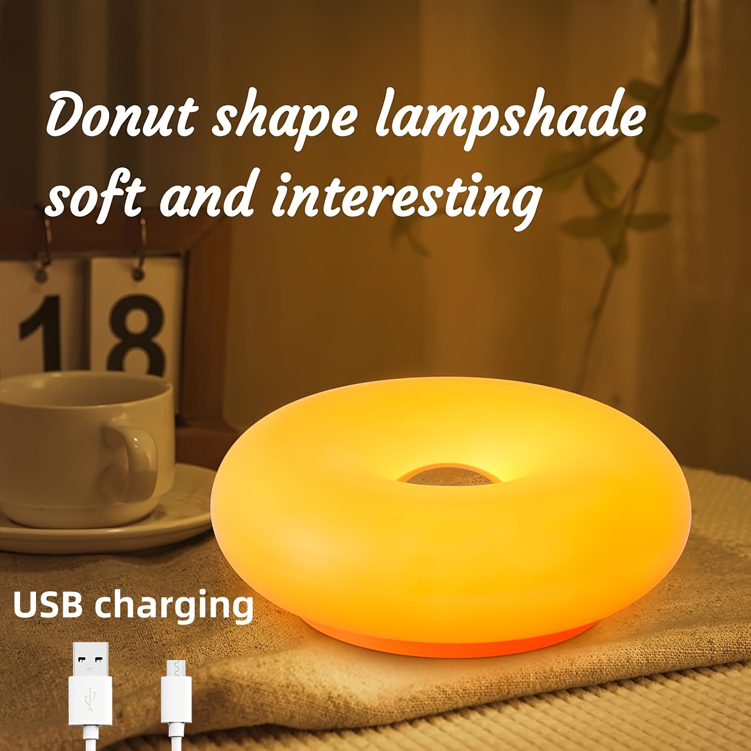 米国特許取得済みレトロモダン風ドーナツランプ、クリエイティブ - Decor Lighting Lamps のレビューと価格