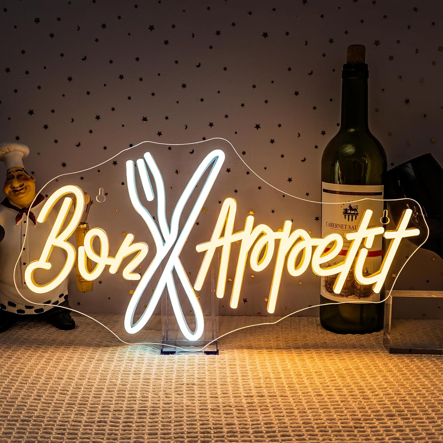 ボン・アペティット ネオンサイン 食欲をそそるLEDネオンラ - Bedroom Lighting Decor Ideas のレビューと価格