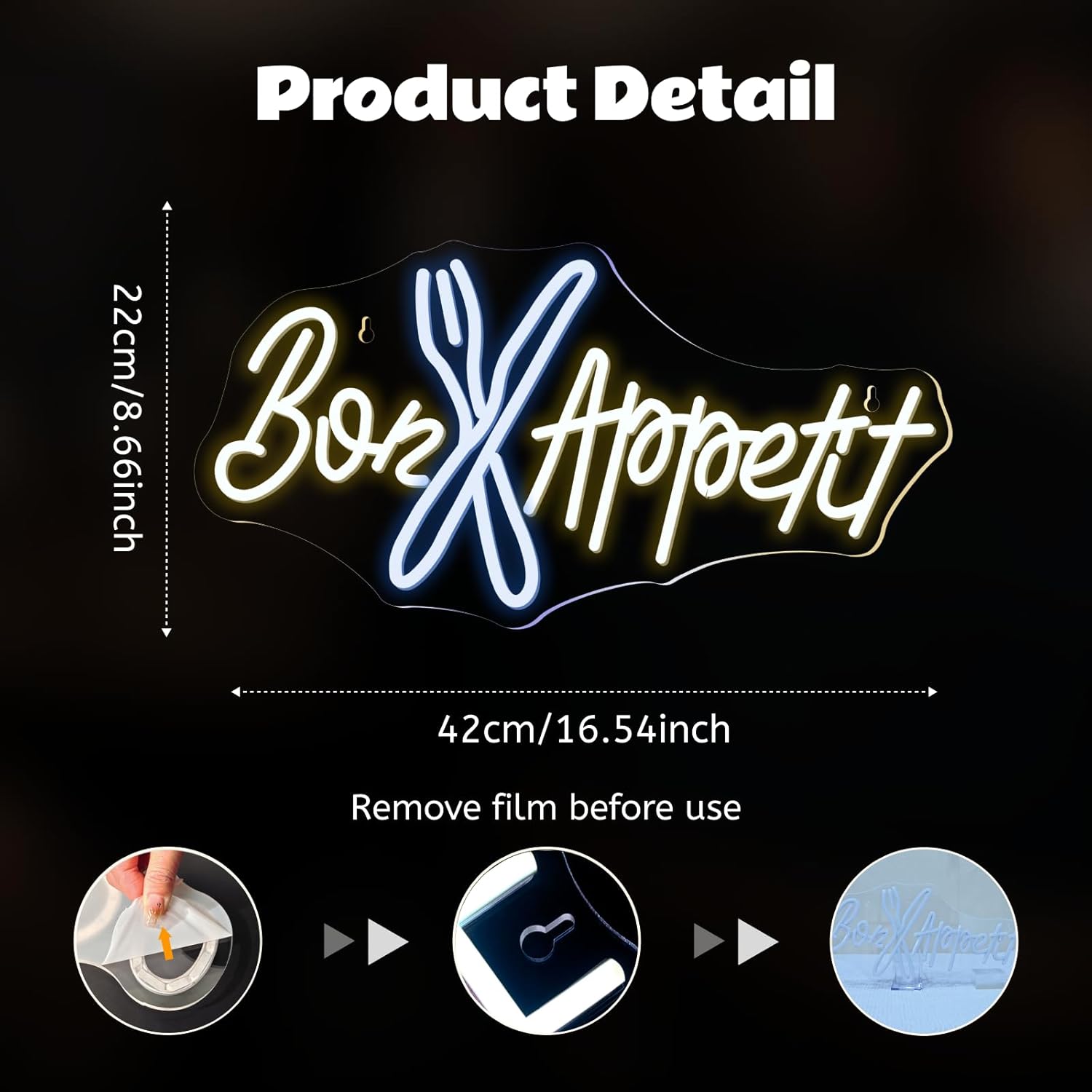 ボン・アペティット ネオンサイン 食欲をそそるLEDネオンラ - Bedroom Lighting Decor Ideas のレビューと価格