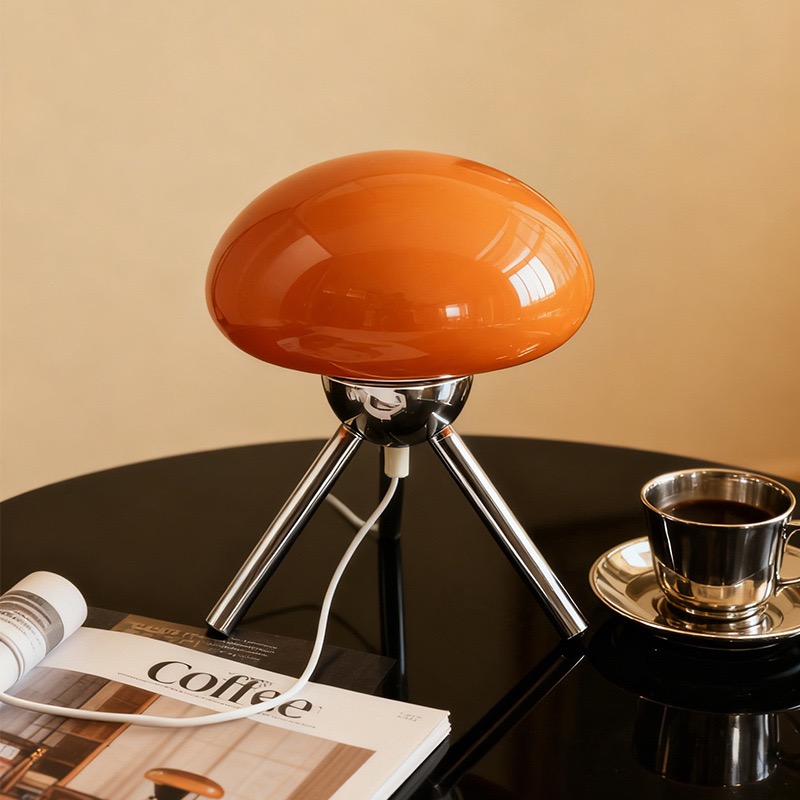 バウハウス北欧風ガラス製マッシュルーム型RGBリモコン付きテ - Decor Lighting Lamps のレビューと価格