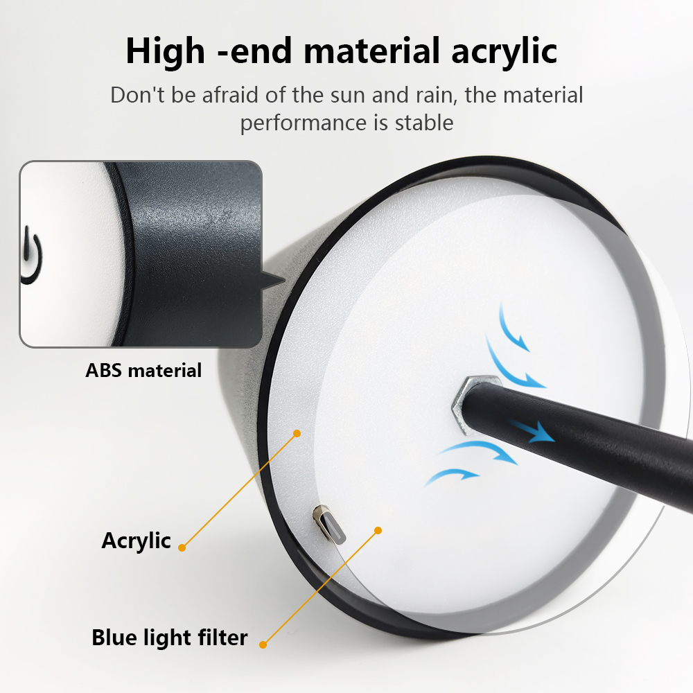 LED充電式デスクライトワイヤレステーブルランプ無段階調光タ - Decor Lighting Lamps のレビューと価格